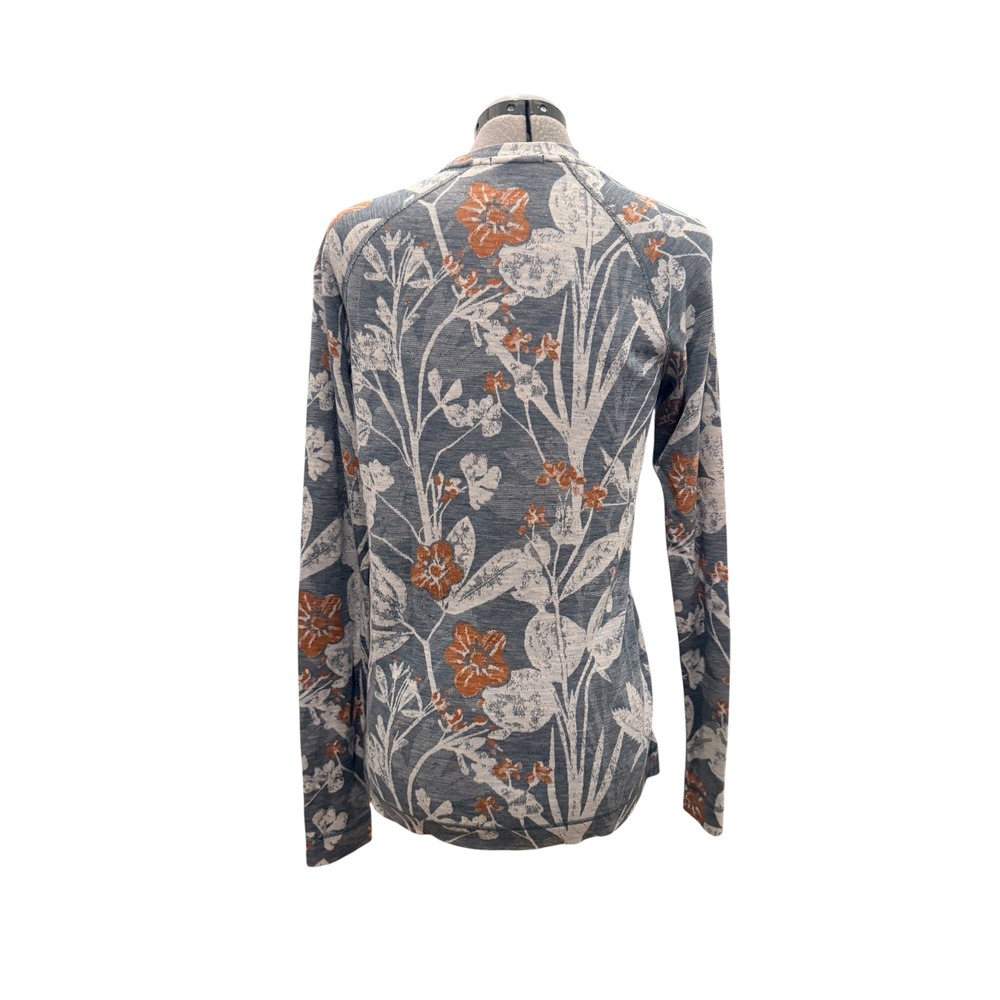 Smartwool Womens Merino Wool Floral Classic Base Layer Long Sleeve Gorpecore L - Picture 6 of 9
